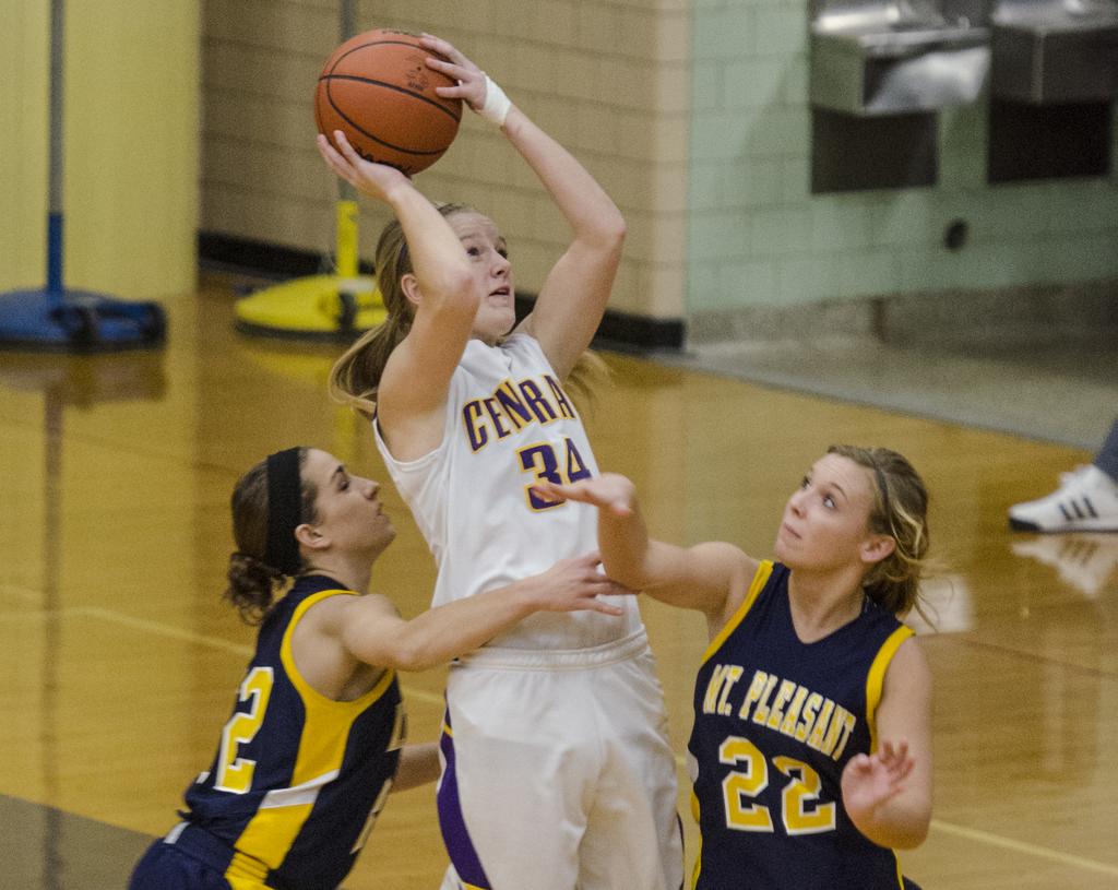 Three Third year Varsity Performers Helping Bay City Central Girls 
