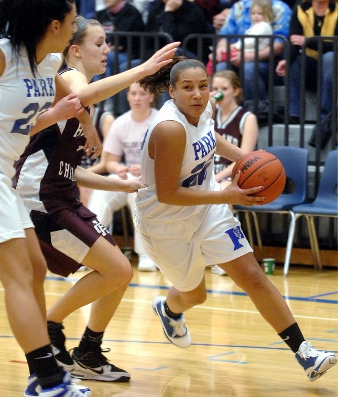 Girls With Tie. Wyoming Park girls clinch tie