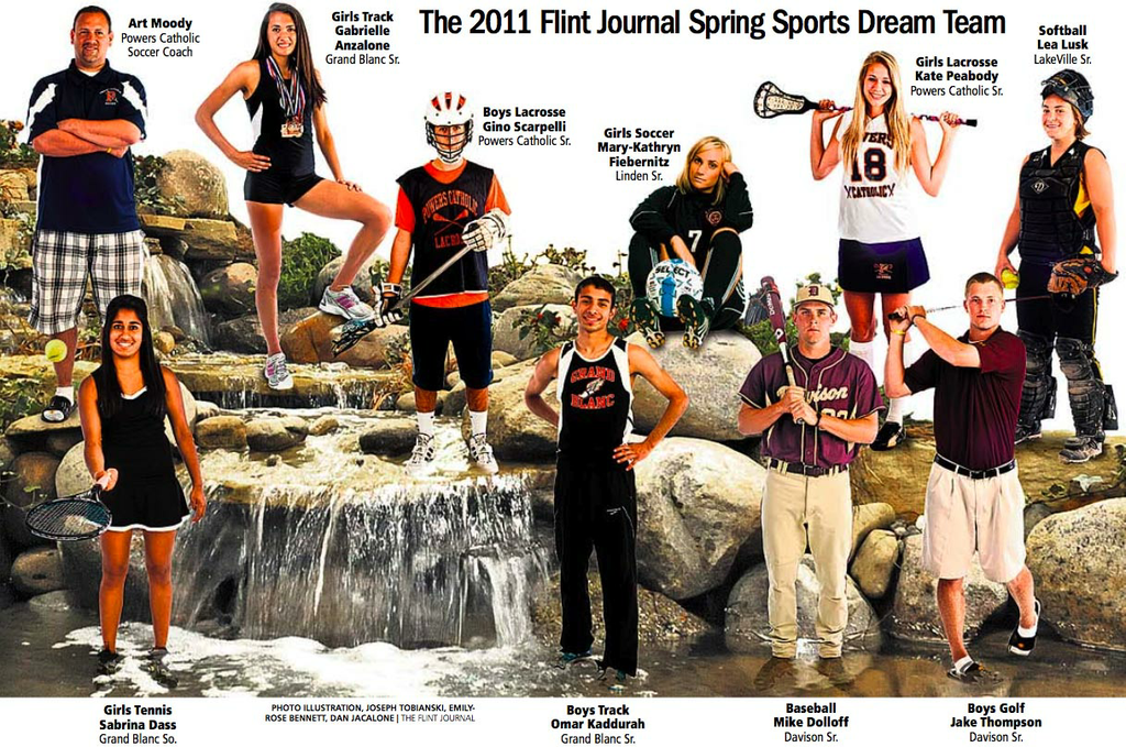 2011 Flint Journal spring sports AllArea Dream Team