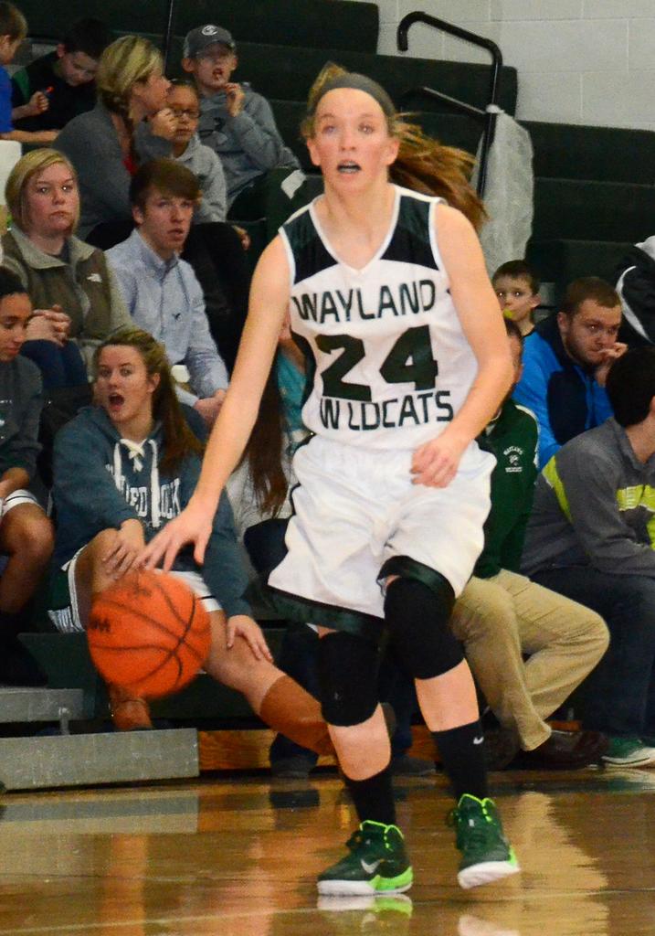 Caroline Miller embracing role as vocal leader for Wayland basketball