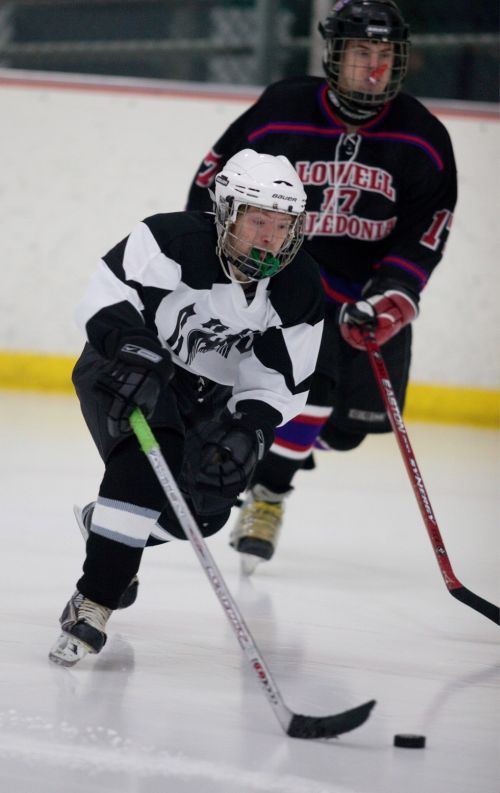 Grand Rapids Public Schools combined hockey team a melting