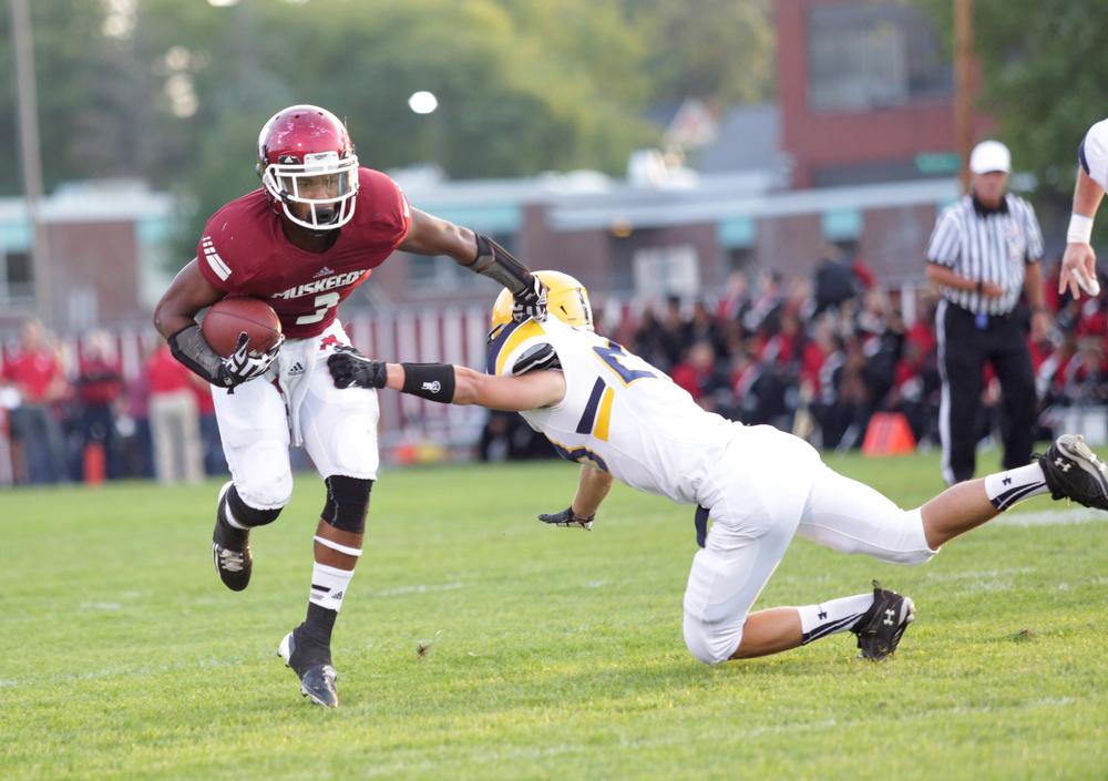 Muskegon 37, East Grand Rapids 7 Big Reds strike early