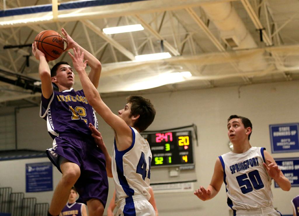 Concord boys basketball ties for top individual honors from Big Eight