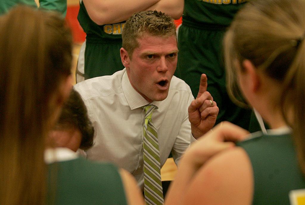 Calvin Christian girls basketball coach Adam Rhodes' philosophy seems