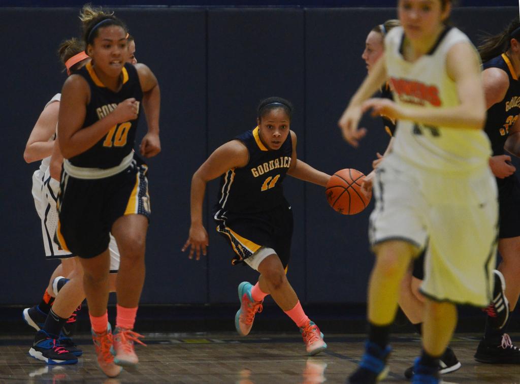 Goodrich's fiesty 'tiny' guard Tania Davis named AP Class B Player of the Year, FirstTeam All