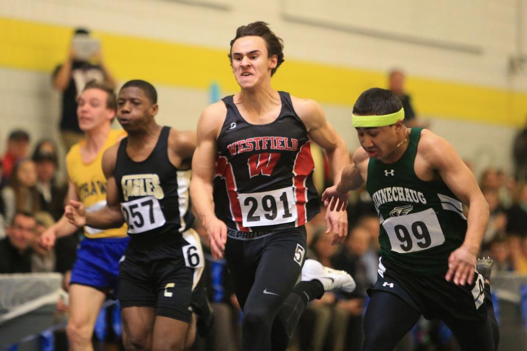 Westfield boys track's 800meter sprint medley relay qualifies for