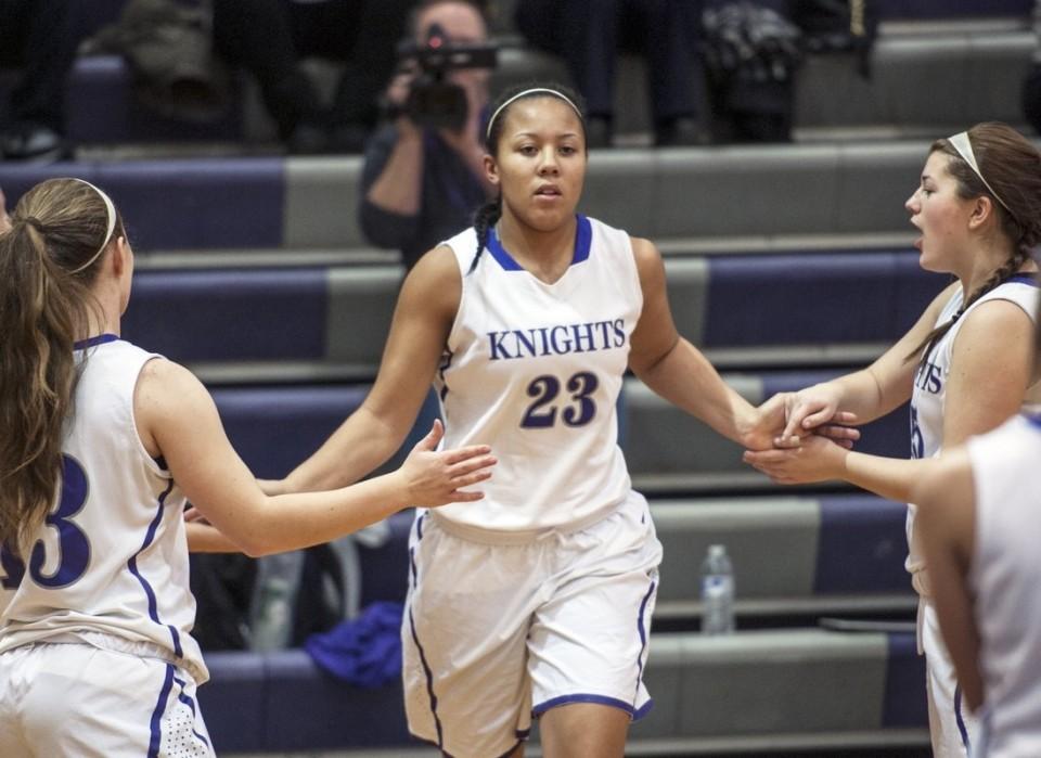 WATCH Callie Cavanaugh of No. 3 Holyoke girls basketball scores 1