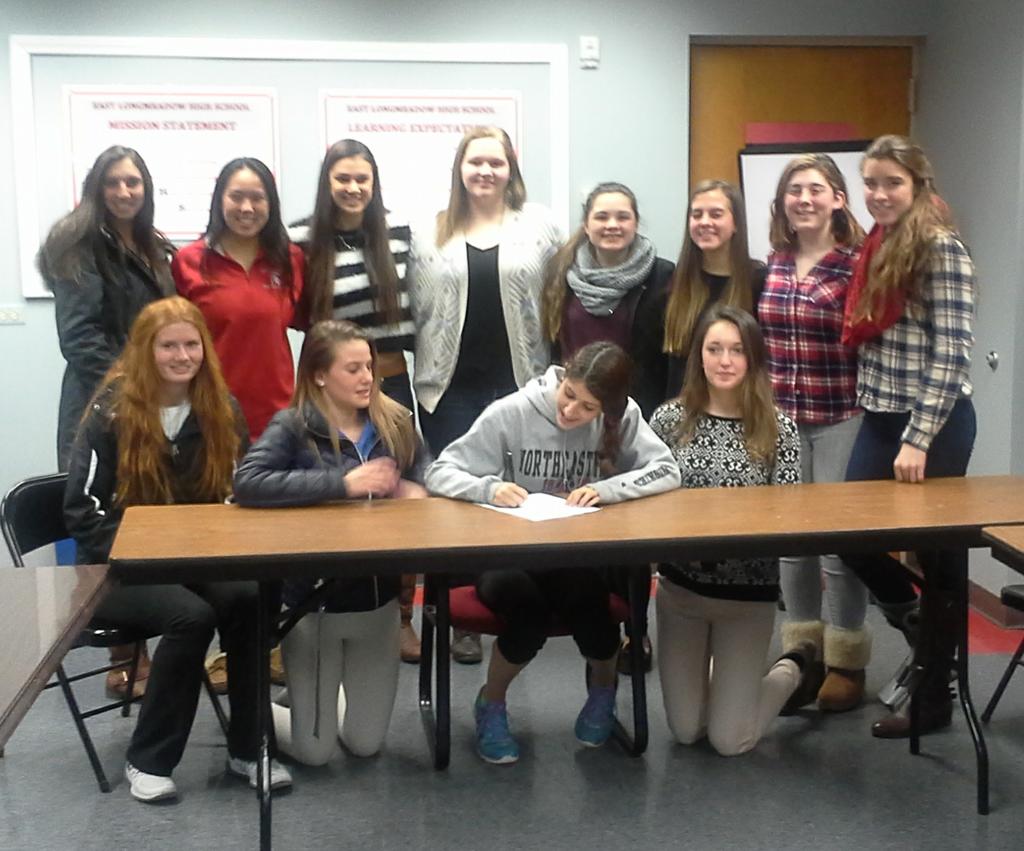 East Longmeadow high jumper Paige Suse signs NLI to compete at Northeastern