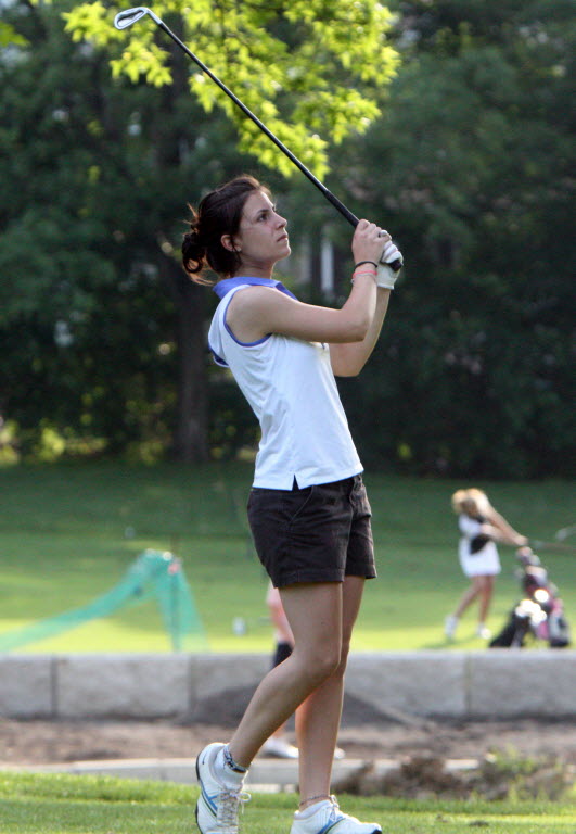 Ava Panteli was the runner-up at the CHSAA girls golf state tournament at Silver Lake, photo by Jamie Lee