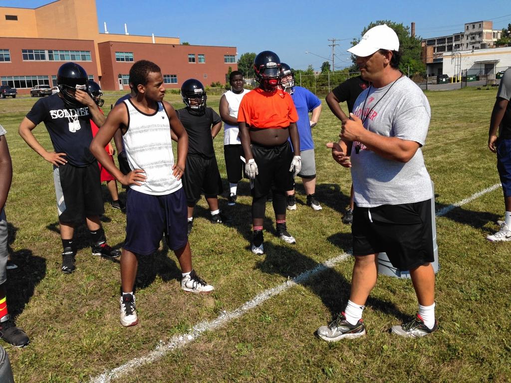 Football camp report 2015 Fowler Falcons (video)