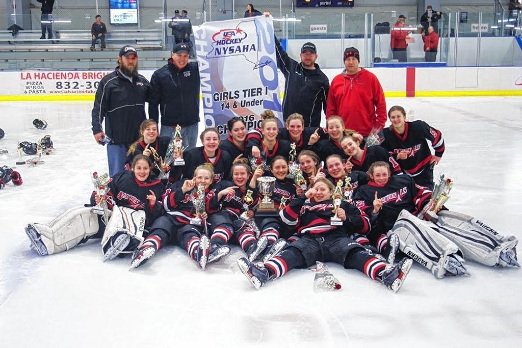Nationals 14U girls hockey team wins state title, heads to Minneapolis