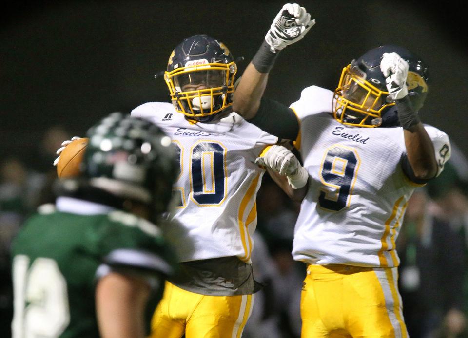 Watch action highlights from No. 22 Euclid football’s 337 win against No. 16 Strongsville