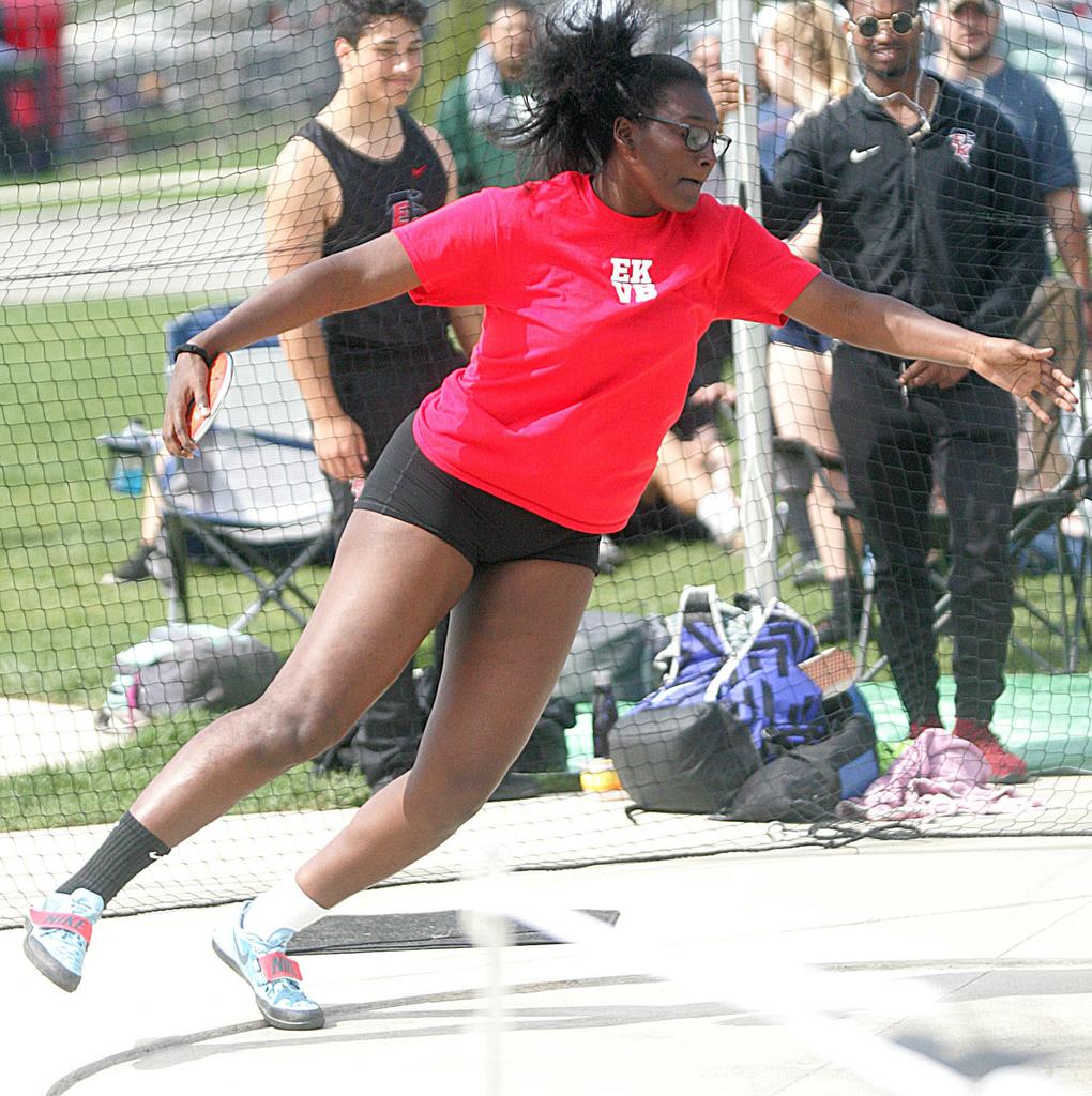East Kentwood girls track team runs away with Division 1 regional track