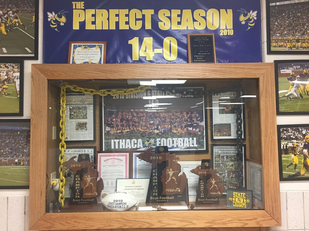 Ithaca turns trophy cases into state-championship museum 