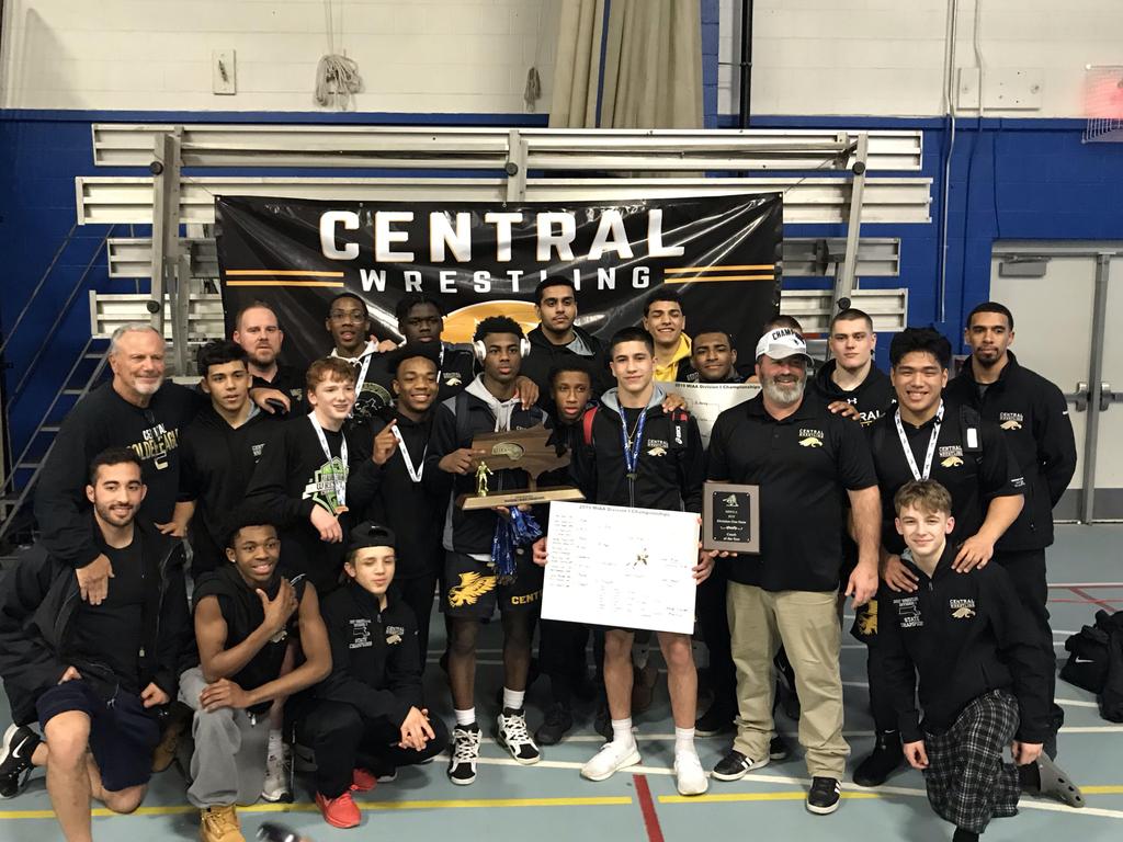 State Division I Wrestling Central Wins Team Portion Of State Championship Placing Eight In