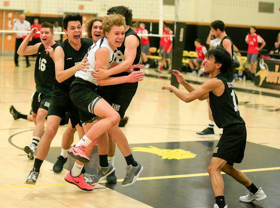 AllSouth Jersey boys volleyball team, 2017