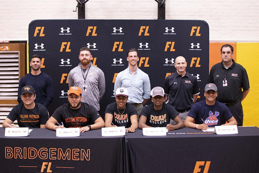 Fort Lee celebrates 5 athletes signing to play in college 