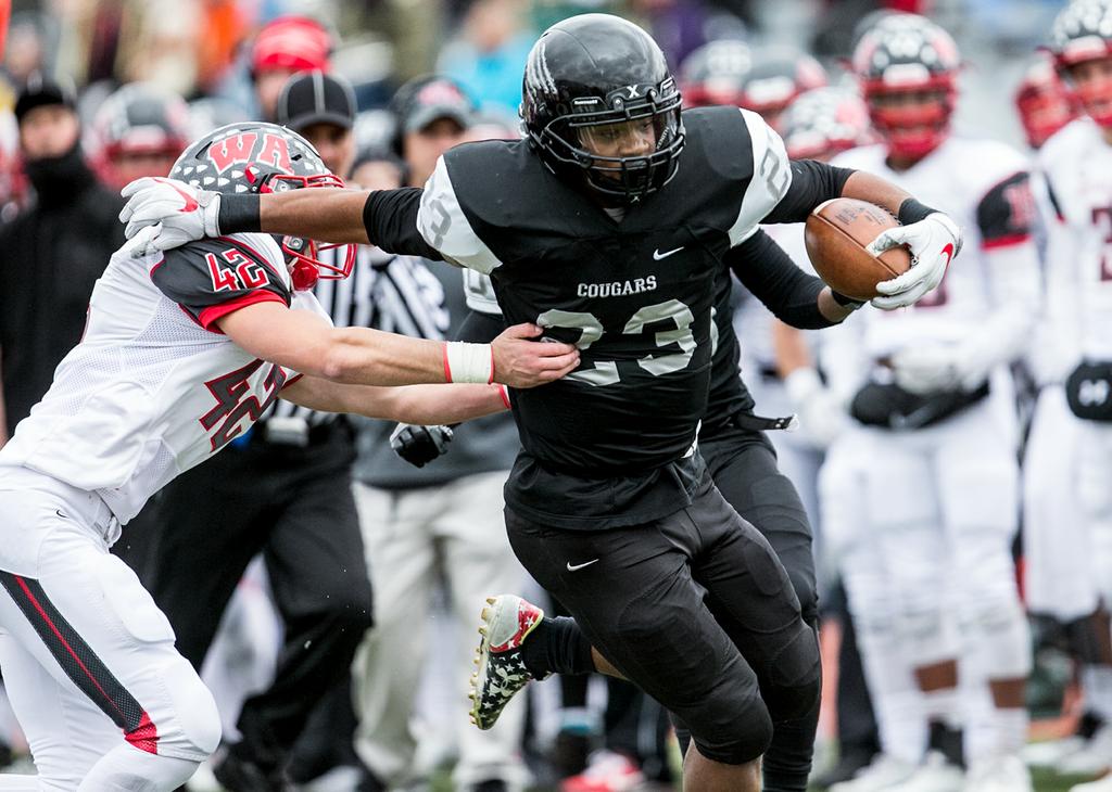 Micah Parsons 23 Harrisburg High School Cougars White Football Jersey 2 —  BORIZ