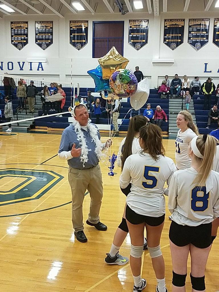 Cazenovia's fiveset win lands coach 400th victory
